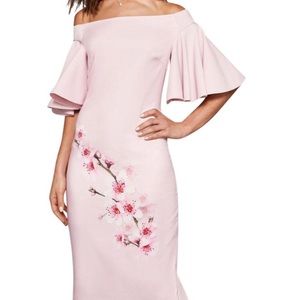 Ted Baker, with tags. Size 3 pink off the shoulder